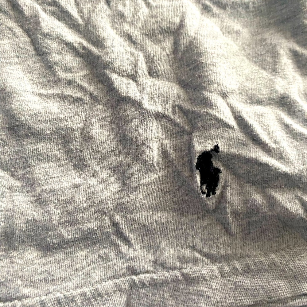 RALPH LAUREN GREY V NECK